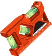 Mini Level with 3 Levels – 150mm Torpedo Spirit Level, 45°/90°/360° Bubble Vials | Aluminum Frame, Shockproof Ends, Magnetic Edge | UAE Carpenter Pocket Precision Alignment Tool